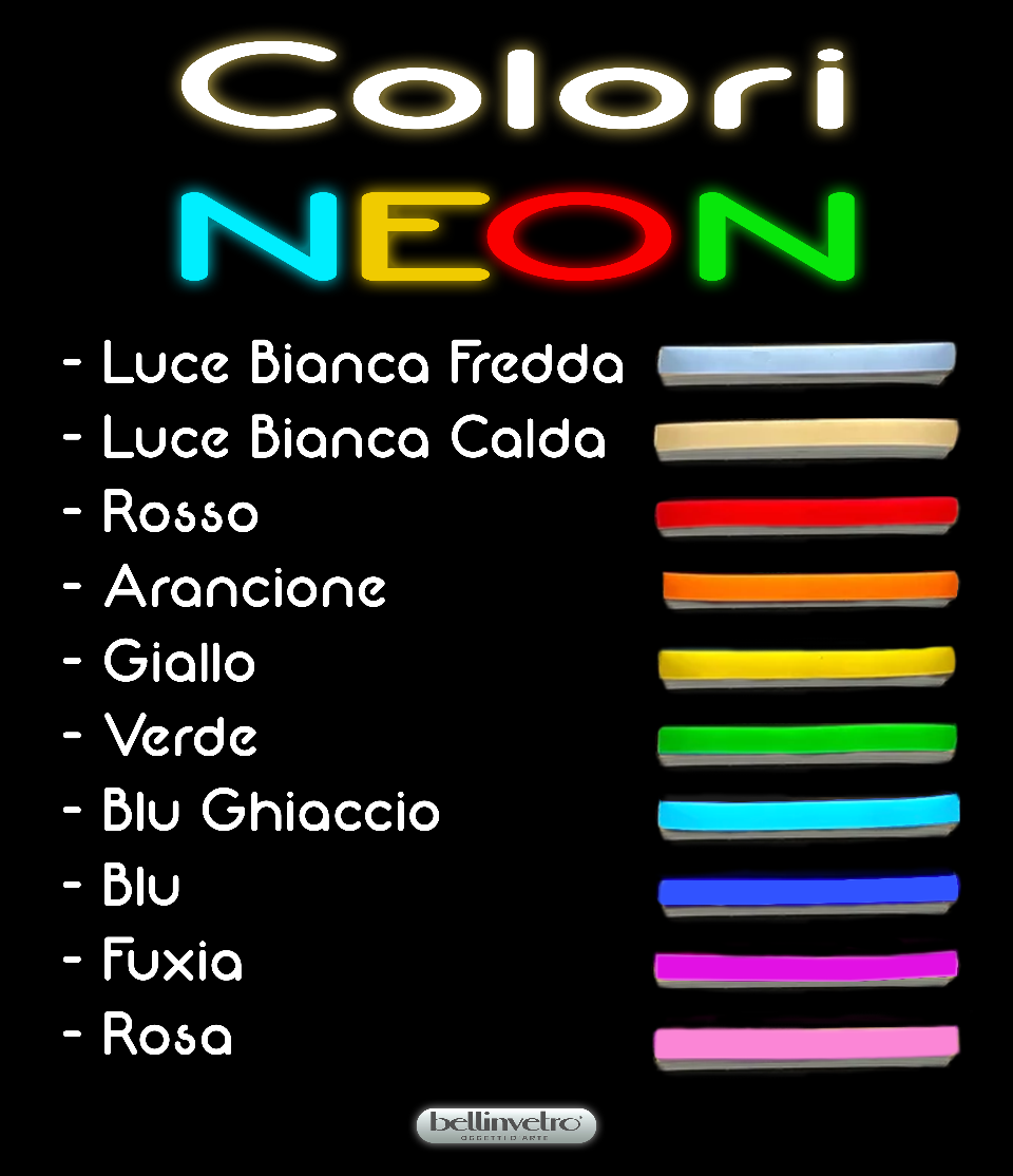 Scritta neon - La mia Prima Comunione monocolore o RGB da parete BELLINVETRO VR 826