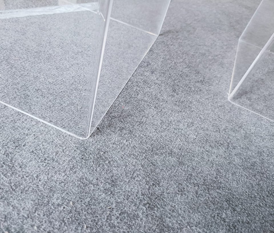 Teche | alzatine | cubi in plexiglass trasparente - MISURE ASSORTITE - BELLINVETRO TERMOPIEGATE