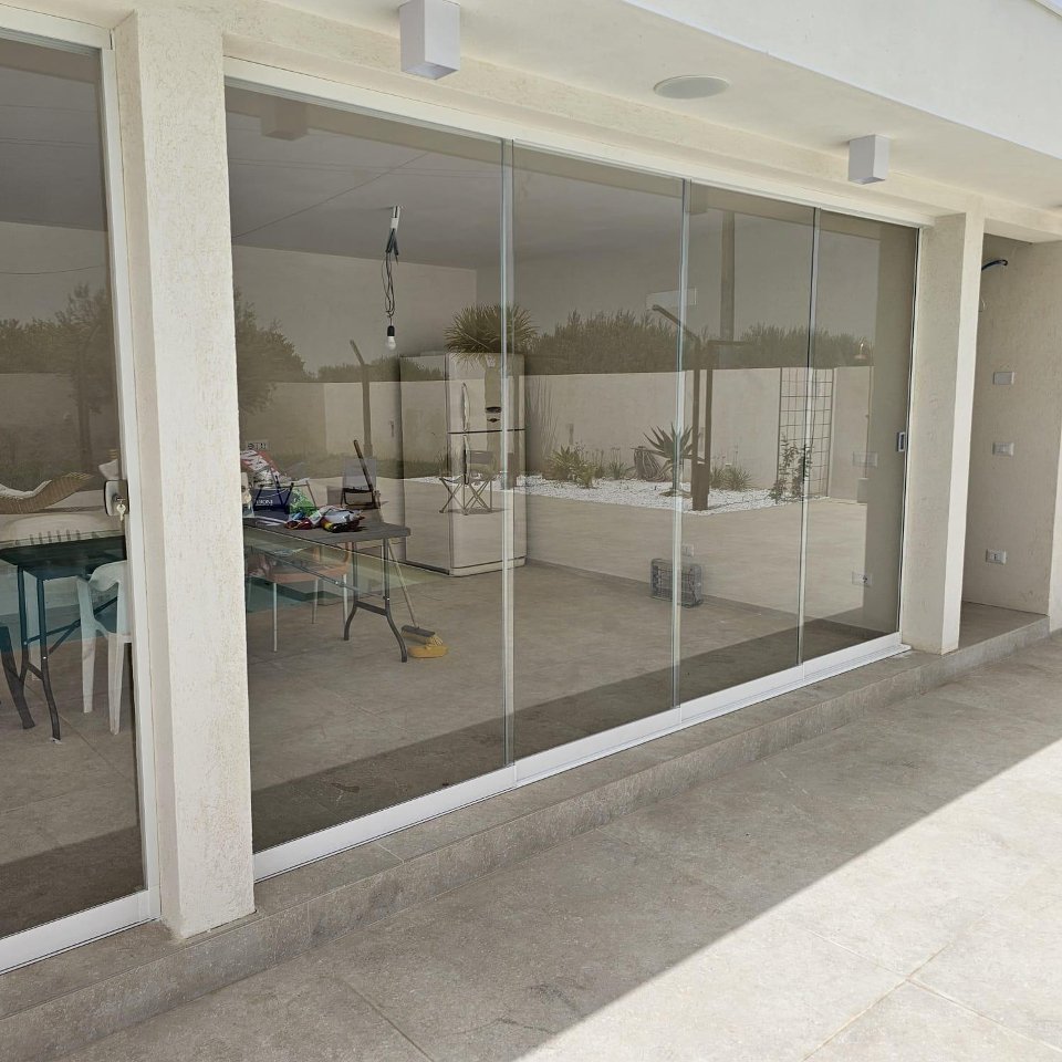 Produzione e Installazione Vetrate panoramiche scorrevoli in 24 ore in tutte le province in Sicilia bellinvetro 01