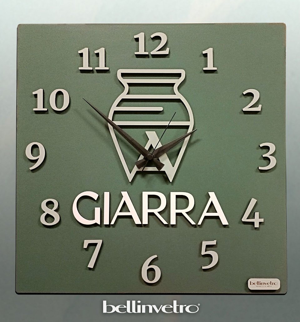 Orologio da parete in legno personalizzabile BELLINVETRO VR 331