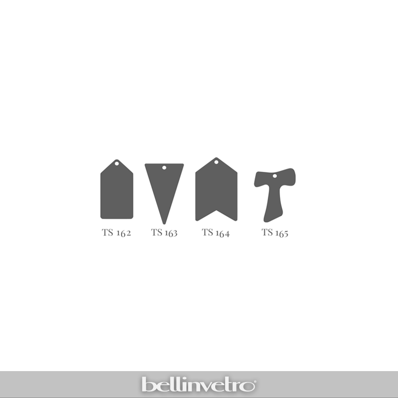 Tag e Segnaposto in plex trasparenti neutre decorabili per il Fai da Te BELLINVETRO VR 1159