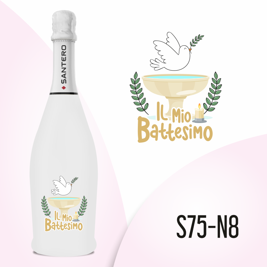 Santero Spumante Extra Dry White Lt 0,75 Battesimo SANTERO S75-N8