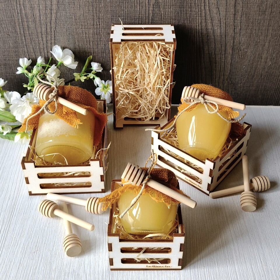 Cassettine mini in legno portaoggetti decorative BELLINVETRO VR 1141