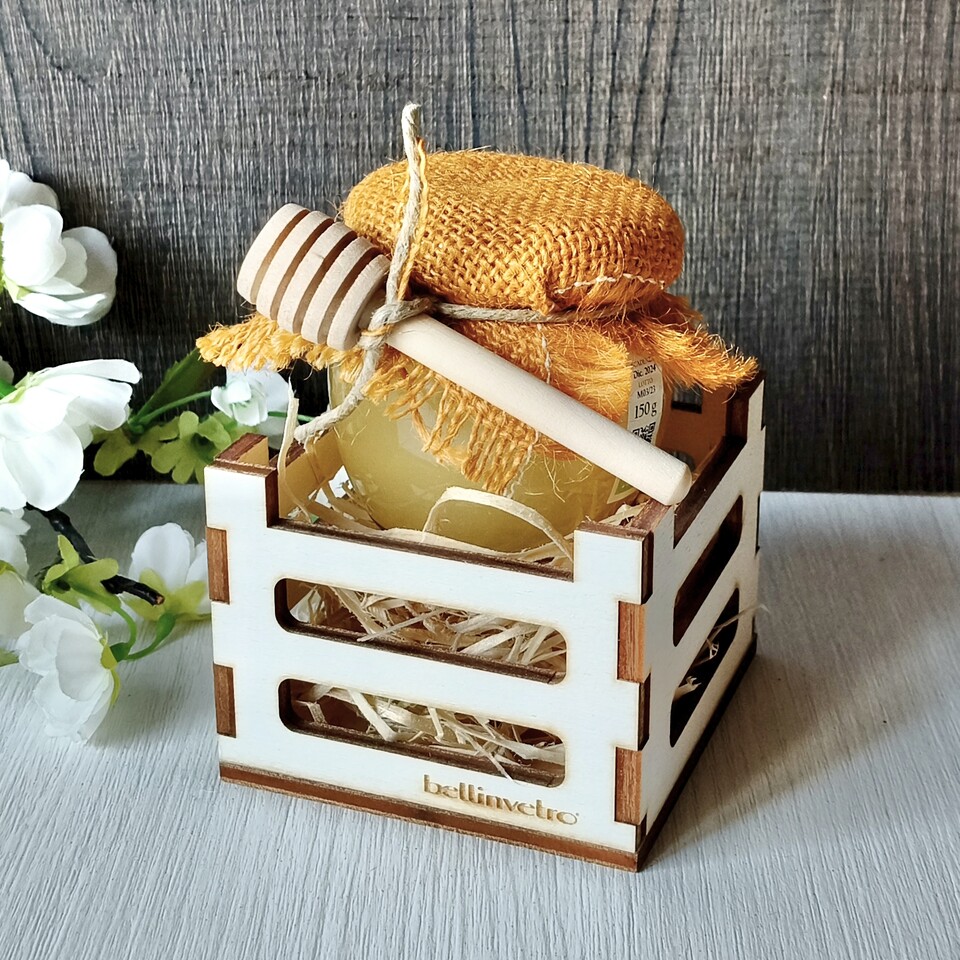 Cassettine mini in legno portaoggetti decorative BELLINVETRO VR 1141