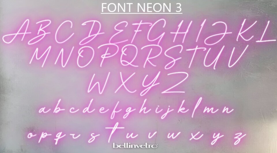 NOMI 🤩PROMO🤩 a neon led personalizzabili monocolore INCASSATI BELLINVETRO VR 318