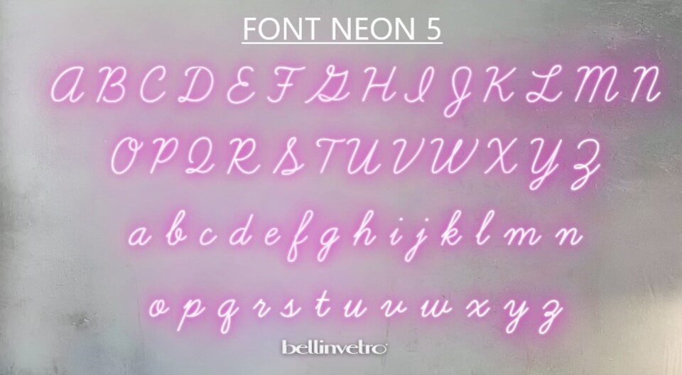 NOMI 🤩PROMO🤩 a neon led personalizzabili monocolore INCASSATI BELLINVETRO VR 318
