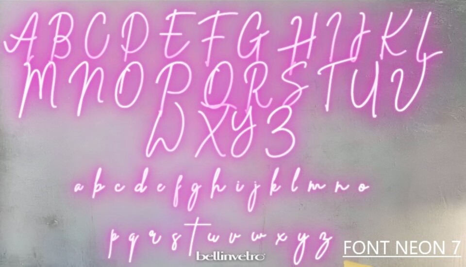 NOMI 🤩PROMO🤩 a neon led personalizzabili monocolore INCASSATI BELLINVETRO VR 318