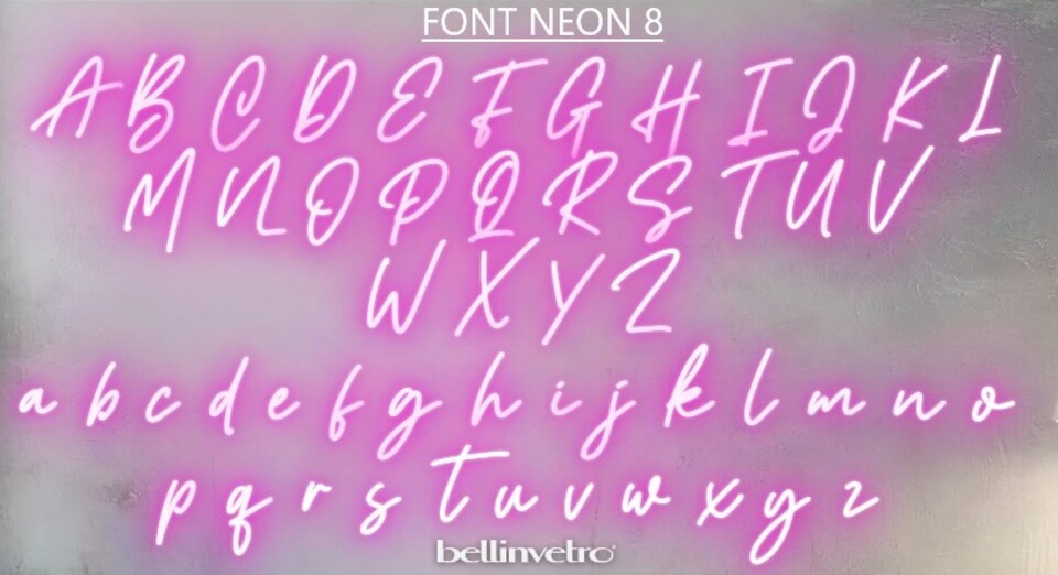 NOMI 🤩PROMO🤩 a neon led personalizzabili monocolore INCASSATI BELLINVETRO VR 318