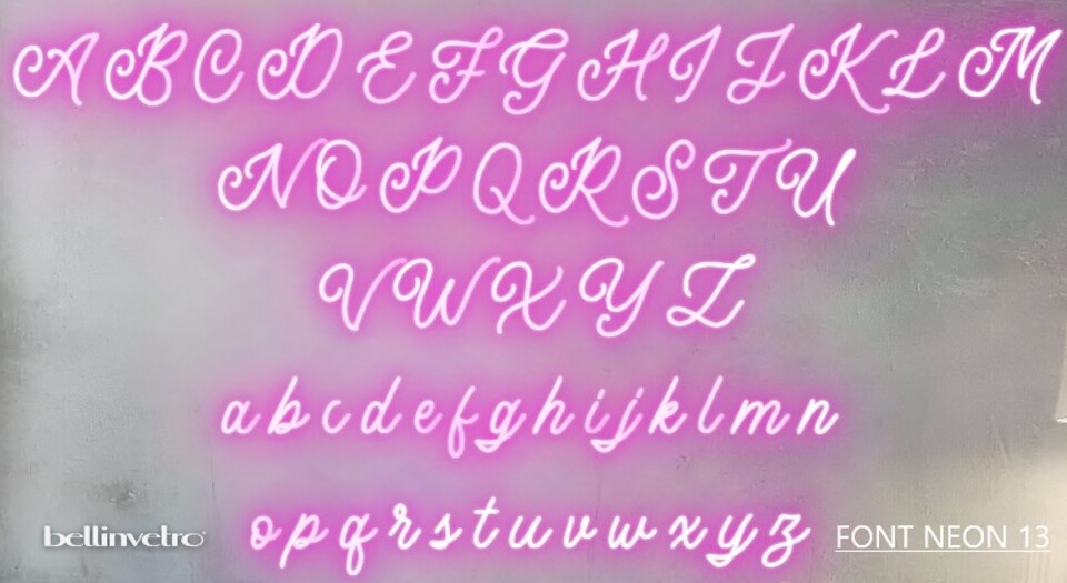 NOMI 🤩PROMO🤩 a neon led personalizzabili monocolore INCASSATI BELLINVETRO VR 318