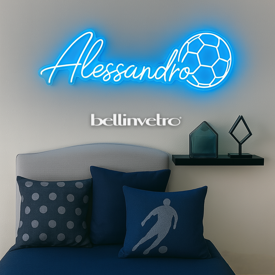 NOMI 🤩PROMO🤩 a neon led personalizzabili monocolore INCASSATI BELLINVETRO VR 318