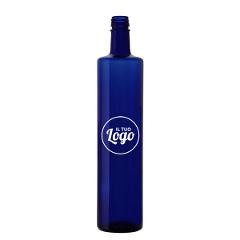 Bottiglia d'acqua  personalizzata con logo monocolore SILHOUETTE BLU 0.75 L