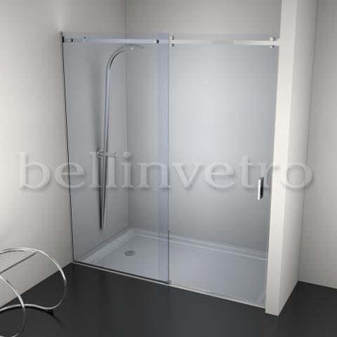 Box doccia in vetro temperato provvisto di accessori  BELLINVETRO 01