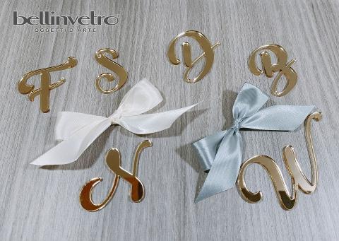 Iniziali | lettere in plexiglass specchiato | eventi BELLINVETRO VR 21