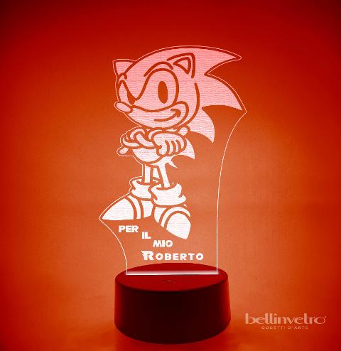 Lampada LED in plexiglass | NIGHT LIGHT | Sonic BELLINVETRO VR 227