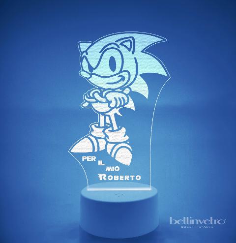 Lampada LED in plexiglass | NIGHT LIGHT | Sonic BELLINVETRO VR 227