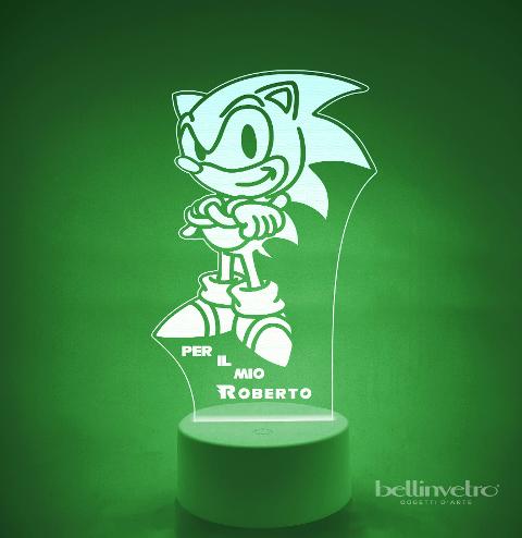 Lampada LED in plexiglass | NIGHT LIGHT | Sonic BELLINVETRO VR 227