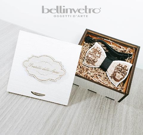 Papillon in legno con teste di moro BELLINVETRO VR 91