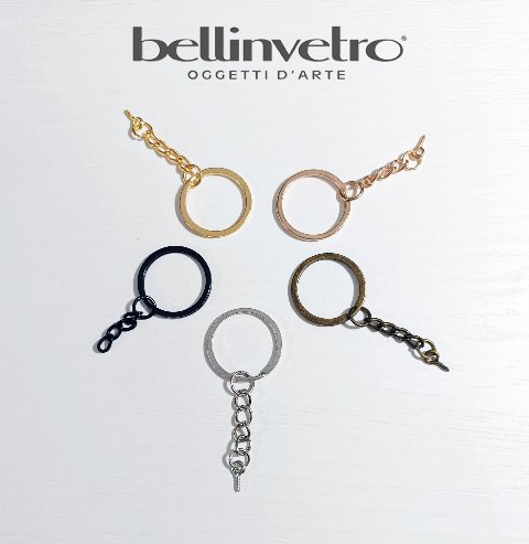 Portachiavi farfalla in plexiglass specchiato personalizzabile BELLINVETRO VR 403