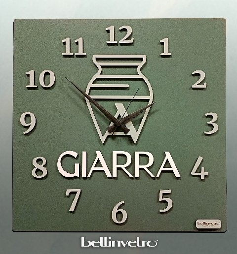 Orologio da parete in legno personalizzabile BELLINVETRO VR 331