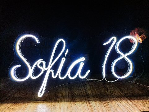 NOMI a neon led personalizzabili monocolore o RGB BELLINVETRO VR 318