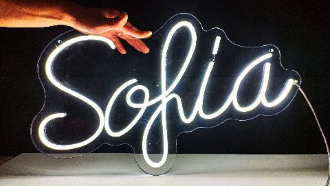 NOMI a neon led personalizzabili monocolore o RGB BELLINVETRO VR 318