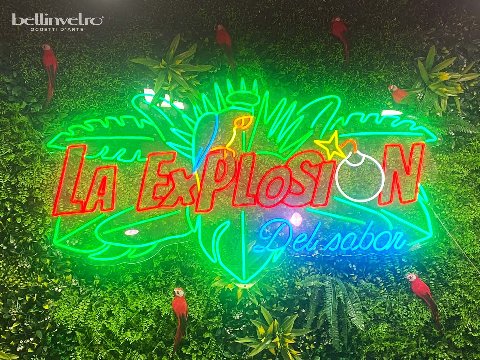 Insegna a neon - loghi aziendali BELLINVETRO VR 371