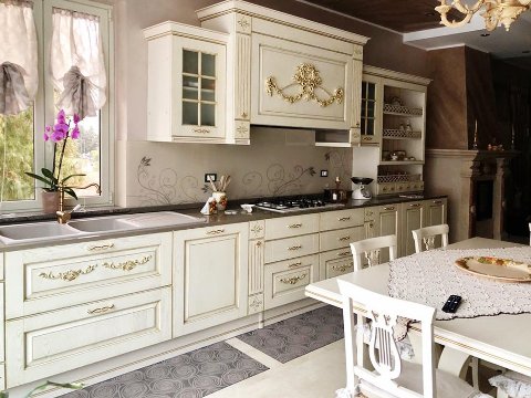 Paraschizzi cucina in vetro laccato 5 mm trasparente extrachiaro temperato BELLINVETRO