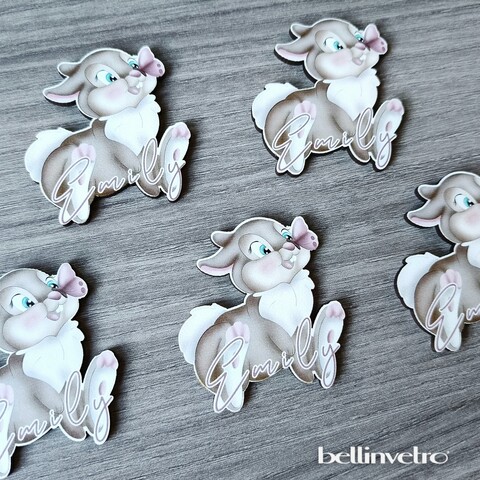 Calamita/portachiave/oggetto in legno per bomboniera con Tamburella BELLINVETRO VR-UV 1182