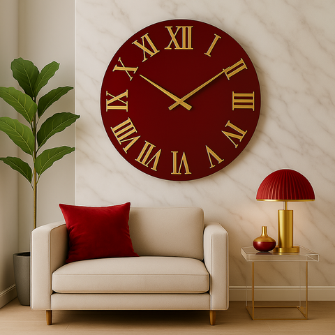 Orologio da parete in vetro laccato con numeri a rilievo BELLINVETRO VR 848
