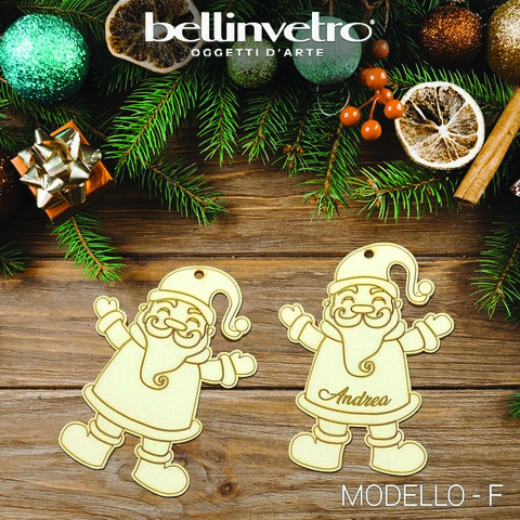 Pupazzo di con sciarpa in legno  da colorare BELLINVETRO VR 329