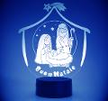 Lampada LED in plexiglass | NIGHT LIGHT | sacra famiglia buon natale BELLINVETRO VR 37