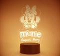 Lampada LED in plexiglass | NIGHT LIGHT | minnie con fiocco BELLINVETRO VR 39