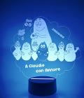 Lampada LED in plexiglass | NIGHT LIGHT | barbapapà BELLINVETRO VR 01