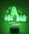 Lampada LED in plexiglass | NIGHT LIGHT | barbapapà BELLINVETRO VR 01