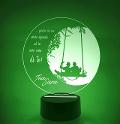 Lampada LED in plexiglass | NIGHT LIGHT | altalena innamorati BELLINVETRO VR 46