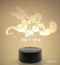 Lampada LED in plexiglass | NIGHT LIGHT | minnie e topolino BELLINVETRO VR 49