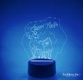 Lampada LED in plexiglass | NIGHT LIGHT | cavallo Spirit BELLINVETRO VR 45