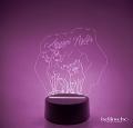 Lampada LED in plexiglass | NIGHT LIGHT | cavallo Spirit BELLINVETRO VR 45