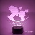 Lampada LED in plexiglass | NIGHT LIGHT | festa della mamma BELLINVETRO VR 165
