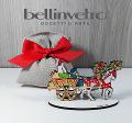 Bomboniera carretto siciliano in legno dipinto a mano eventi - matrimonio BELLINVETRO VR 133