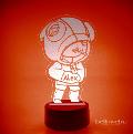 Lampada LED in plexiglass | NIGHT LIGHT | leon di brawl stars BELLINVETRO VR 168