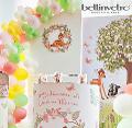 Bamby decorato sul legno bambini eventi -nascita -compleanno BELLINVETRO VR 177