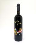 Bottiglie siciliane incise e dipinte a mano Carretto siciliano souvenir BELLINVETRO VINO PAOLINI SVN 07