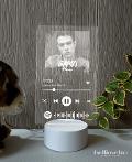 Lampada LED in plexiglass | NIGHT LIGHT | spotify music Irama BELLINVETRO VR 397