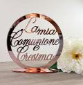 Cerchio in plexiglass specchiato "La Mia Comunione e Cresima" BELLINVETRO VR 1211