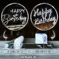 Scritta neon LED INCASSATO - happy birthday monocolore da parete BELLINVETRO VR 1309