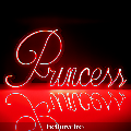 Scritta neon - Princess monocolore o RGB da parete BELLINVETRO VR 1363
