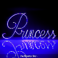 Scritta neon - Princess monocolore o RGB da parete BELLINVETRO VR 1363