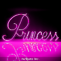 Scritta neon - Princess monocolore o RGB da parete BELLINVETRO VR 1363