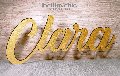 Scritte e nomi personalizzati in legno laccato o laminato su una riga BELLINVETRO VR 158